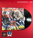 DICKINSON_103 - Iron Maiden "The Number Of The Beast" Vinyl Autographed By Bruce Dickinson