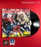 DICKINSON_107 - Iron Maiden "The Number Of The Beast" Vinyl Autographed By Bruce Dickinson