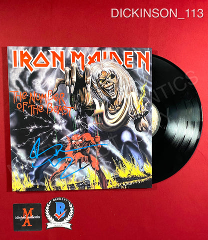 DICKINSON_113 - Iron Maiden "The Number Of The Beast" Vinyl Autographed By Bruce Dickinson