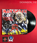 DICKINSON_115 - Iron Maiden "The Number Of The Beast" Vinyl Autographed By Bruce Dickinson
