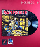 DICKINSON_134 - Iron Maiden "Piece Of Mind" Vinyl Autographed By Bruce Dickinson