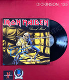 DICKINSON_135 - Iron Maiden "Piece Of Mind" Vinyl Autographed By Bruce Dickinson