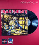 DICKINSON_137 - Iron Maiden "Piece Of Mind" Vinyl Autographed By Bruce Dickinson