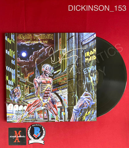 DICKINSON_153 - Iron Maiden "Somewhere In Time" Vinyl Autographed By Bruce Dickinson