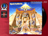 DICKINSON_202 - Iron Maiden Powerslave Vinyl Vinyl Autographed By Bruce Dickinson