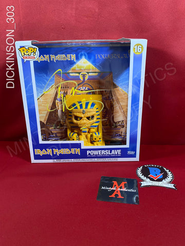 DICKINSON_303 - Iron Maiden 16 "Powerslave" Large Albums Funko Pop! Autographed By Bruce Dickinson
