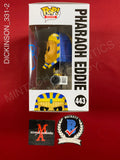 DICKINSON_331 - Iron Maiden 443 Pharaoh Eddie Funko Pop! Autographed By Bruce Dickinson