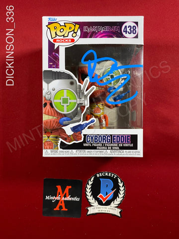 DICKINSON_336 - Iron Maiden 438 Cyborg Eddie Funko Pop! Autographed By Bruce Dickinson