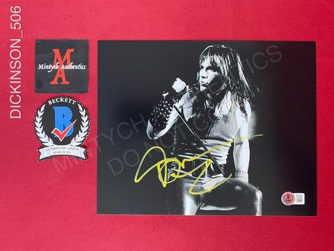 DICKINSON_506 - 8x10 Photo Autographed By Bruce Dickinson