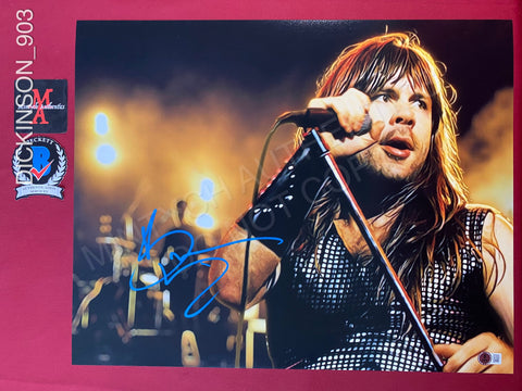 DICKINSON_903 - 16x20 Photo Autographed By Bruce Dickinson