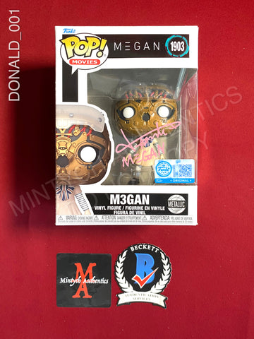 DONALD_001 - Megan 1903 M3gan Funko Pop! Autographed By Amie Donald