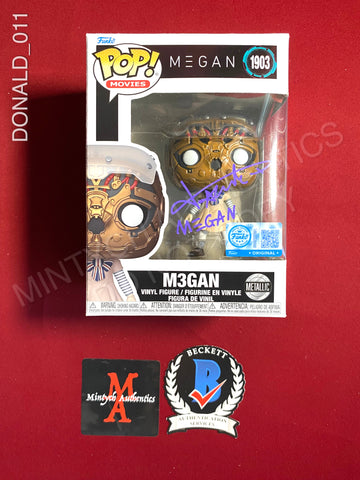 DONALD_011 - Megan 1903 M3gan Funko Pop! Autographed By Amie Donald
