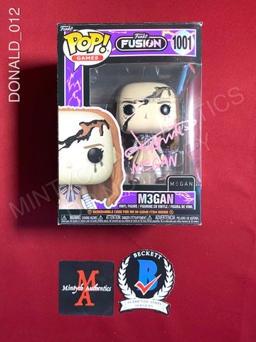 DONALD_012 - The Fusion 1001 M3gan Funko Pop! Autographed By Amie Donald