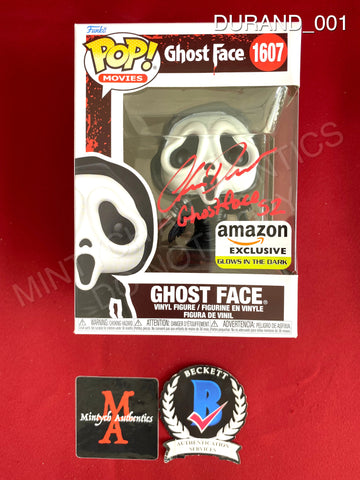 DURAND_001 - Ghost Face 1607 Ghost Face AMAZON Exclusive Funko Pop! Autographed By Chris Durand