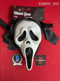EMBRY_003 - Ghost Face Fun World Scream Mask Autographed By Ethan Embry