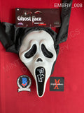 EMBRY_008 - Ghost Face Fun World Scream Mask Autographed By Ethan Embry