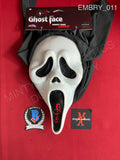 EMBRY_011 - Ghost Face Fun World Scream Mask Autographed By Ethan Embry