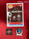 EMBRY_034 - Ghost Face 1607 Scream Funko Pop! Autographed By Ethan Embry