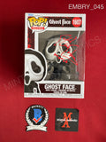 EMBRY_045 - Ghost Face 1607 Scream Funko Pop! Autographed By Ethan Embry