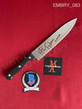 EMBRY_083 - Real 8" Steel Knife Autographed By Ethan Embry