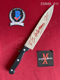 EMMA_011 - Real 8" Steel Knife Autographed By Emma Roberts