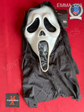 EMMA_056 - Ghost Face Fun World Scream Mask Autographed By Emma Roberts