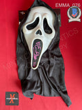 EMMA_076 - Ghost Face Fun World Scream Mask Autographed By Emma Roberts