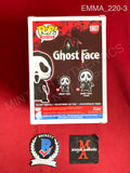 EMMA_220 - Ghost Face 1607 Scream Funko Pop! Autographed By Emma Roberts