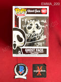 EMMA_220 - Ghost Face 1607 Scream Funko Pop! Autographed By Emma Roberts
