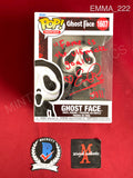 EMMA_222 - Ghost Face 1607 Scream Funko Pop! Autographed By Emma Roberts