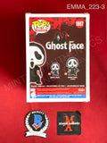 EMMA_223 - Ghost Face 1607 Scream Funko Pop! Autographed By Emma Roberts