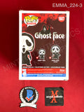 EMMA_224 - Ghost Face 1607 Scream Funko Pop! Autographed By Emma Roberts