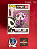 EMMA_224 - Ghost Face 1607 Scream Funko Pop! Autographed By Emma Roberts