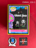 EMMA_230 - Ghost Face 1607 Blacklight Scream Funko Pop! Autographed By Emma Roberts