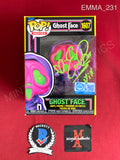 EMMA_231 - Ghost Face 1607 Blacklight Scream Funko Pop! Autographed By Emma Roberts