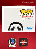 EMMA_240 - Ghost Face 1607 Glow In The Dark Scream Funko Pop! Autographed By Emma Roberts