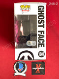 EMMA_246 - Ghost Face 1607 Glow In The Dark Scream Funko Pop! Autographed By Emma Roberts