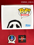 EMMA_246 - Ghost Face 1607 Glow In The Dark Scream Funko Pop! Autographed By Emma Roberts