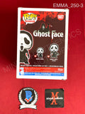EMMA_250 - Ghost Face 1607 Ghost Face Funko Pop! Autographed By Emma Roberts