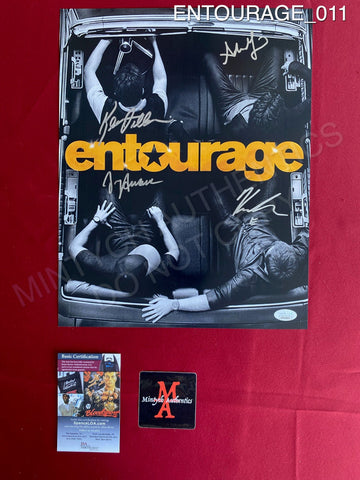 ENTOURAGE_011 - 11x14 Photo Autographed By Adrian Grenier, Jerry Ferrara, Kevin Dillon & Kevin Connolly