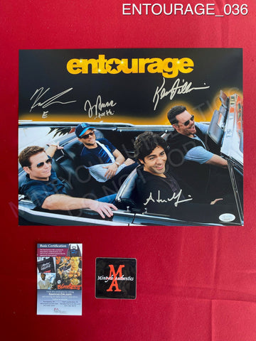 ENTOURAGE_036 - 11x14 Photo Autographed By Adrian Grenier, Jerry Ferrara, Kevin Dillon & Kevin Connolly