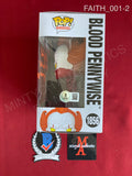 FAITH_001 - IT Welcome To Derry 1856 Blood Pennywise Funko Pop! Autographed By Dustin Faith