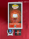 FAITH_001 - IT Welcome To Derry 1856 Blood Pennywise Funko Pop! Autographed By Dustin Faith