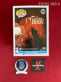 FAITH_003 - IT Welcome To Derry 1856 Blood Pennywise Funko Pop! Autographed By Dustin Faith