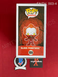 FAITH_003 - IT Welcome To Derry 1856 Blood Pennywise Funko Pop! Autographed By Dustin Faith