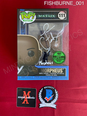 FISHBURNE_001 - Pop! Digital Matrix 111 NFT Release Morpheus Funko Pop! Autographed By Laurence Fishburne