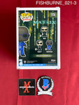 FISHBURNE_021 - Pop! Movies Matrix 1174 Morpheus Funko Pop! Autographed By Laurence Fishburne