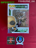 FISHBURNE_090 - Pop! Movies Matrix 159 Morpheus Funko Pop! (IMPERFECT) Autographed By Laurence Fishburne