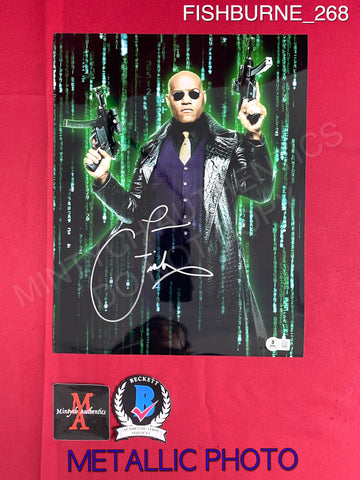 FISHBURNE_268 - 11x14 Metallic Photo Autographed By Laurence Fishburne