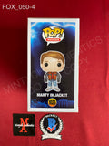 FOX_050 - Back To The Future 1025 Marty In Jacket Funko Pop! Autographed By Michael J. Fox